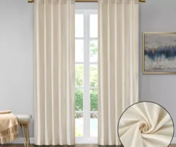 Bryce Velvet Room-Darkening Rod Pocket Curtain Panel Pair -DHP Sales Store 810518129 810518106 810518083 3 1