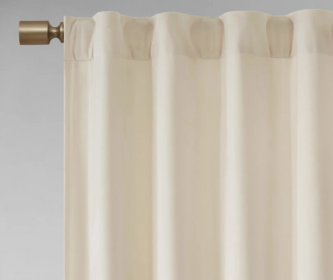 Bryce Velvet Ivory Room-Darkening Rod Pocket Curtain Panel Pair, (95") 7 Bryce Velvet Ivory Room-Darkening Rod Pocket Curtain Panel Pair, (95") - Image 5