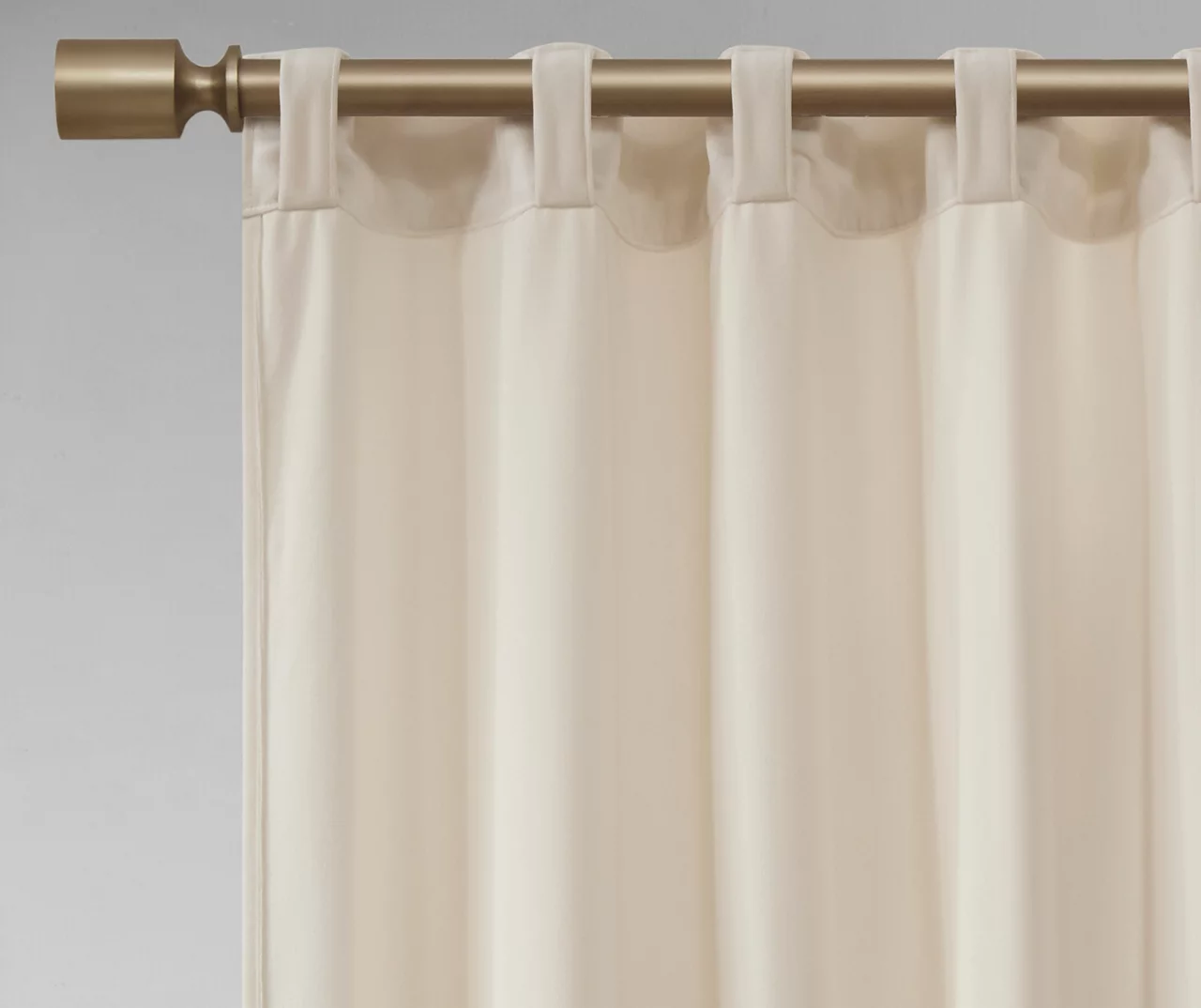 Bryce Velvet Ivory Room-Darkening Rod Pocket Curtain Panel Pair, (95") 8 Bryce Velvet Ivory Room-Darkening Rod Pocket Curtain Panel Pair, (95") - Image 6