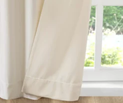 Bryce Velvet Ivory Room-Darkening Rod Pocket Curtain Panel Pair, (95") 17 Bryce Velvet Ivory Room-Darkening Rod Pocket Curtain Panel Pair, (95") -DHP Sales Store 810518129 810518106 810518083 6