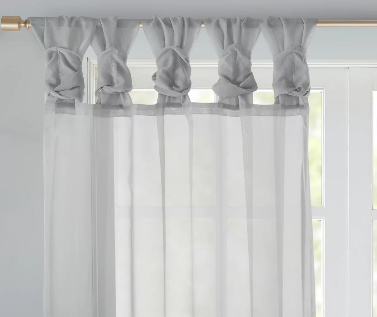 Persis Voile Sheer Twisted Tab Curtain Panel Pair 13 Persis Voile Sheer Twisted Tab Curtain Panel Pair - Image 11