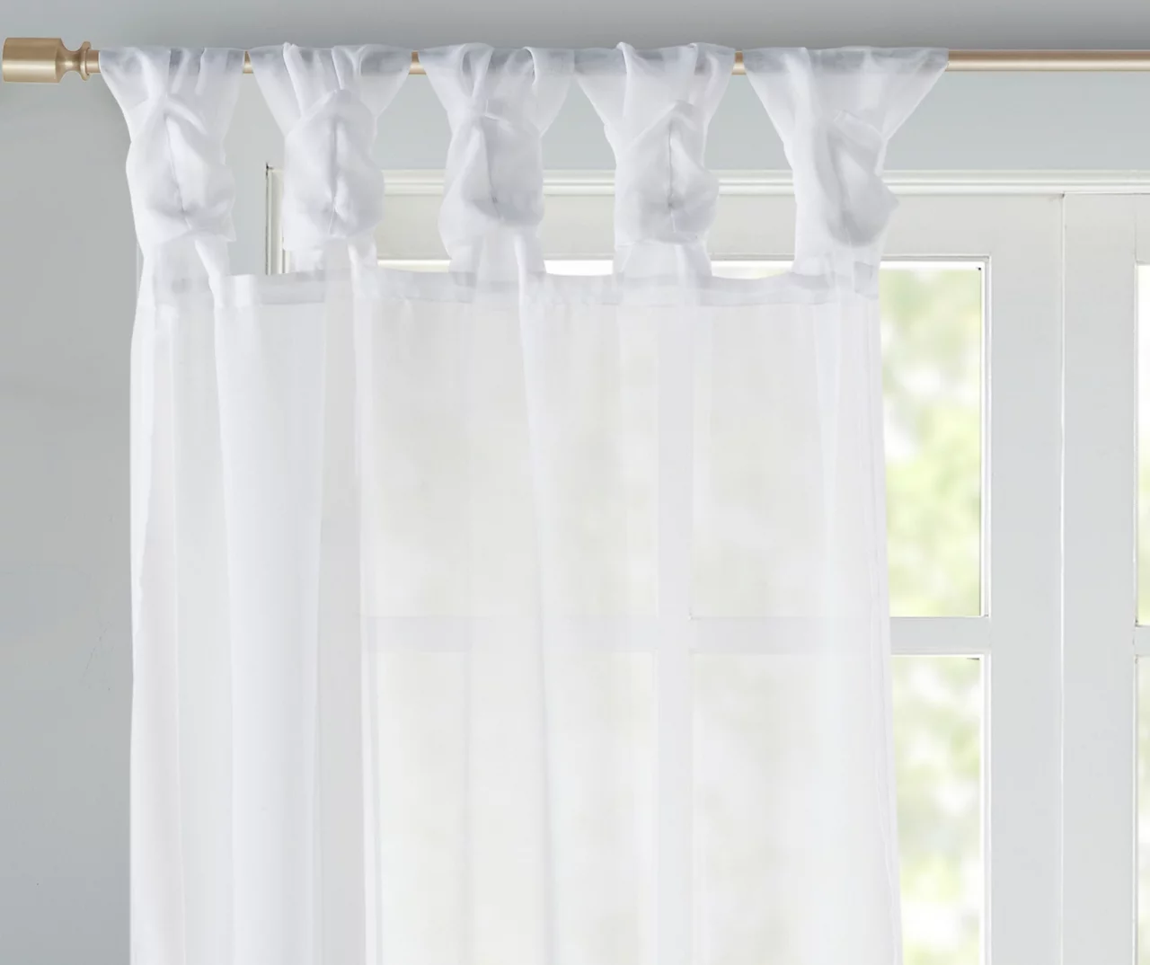 Persis Voile Sheer Twisted Tab Curtain Panel Pair 18 Persis Voile Sheer Twisted Tab Curtain Panel Pair - Image 16