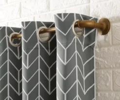 Sun Zero Ashwood Chevron Blackout Grommet Curtain Panel 35 Sun Zero Ashwood Chevron Blackout Grommet Curtain Panel -DHP Sales Store 810518412 1