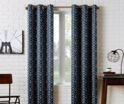Sun Zero Ashwood Chevron Blackout Grommet Curtain Panel 25 Sun Zero Ashwood Chevron Blackout Grommet Curtain Panel -DHP Sales Store 810518414