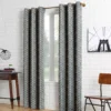 Sun Zero Ashwood Chevron Blackout Grommet Curtain Panel