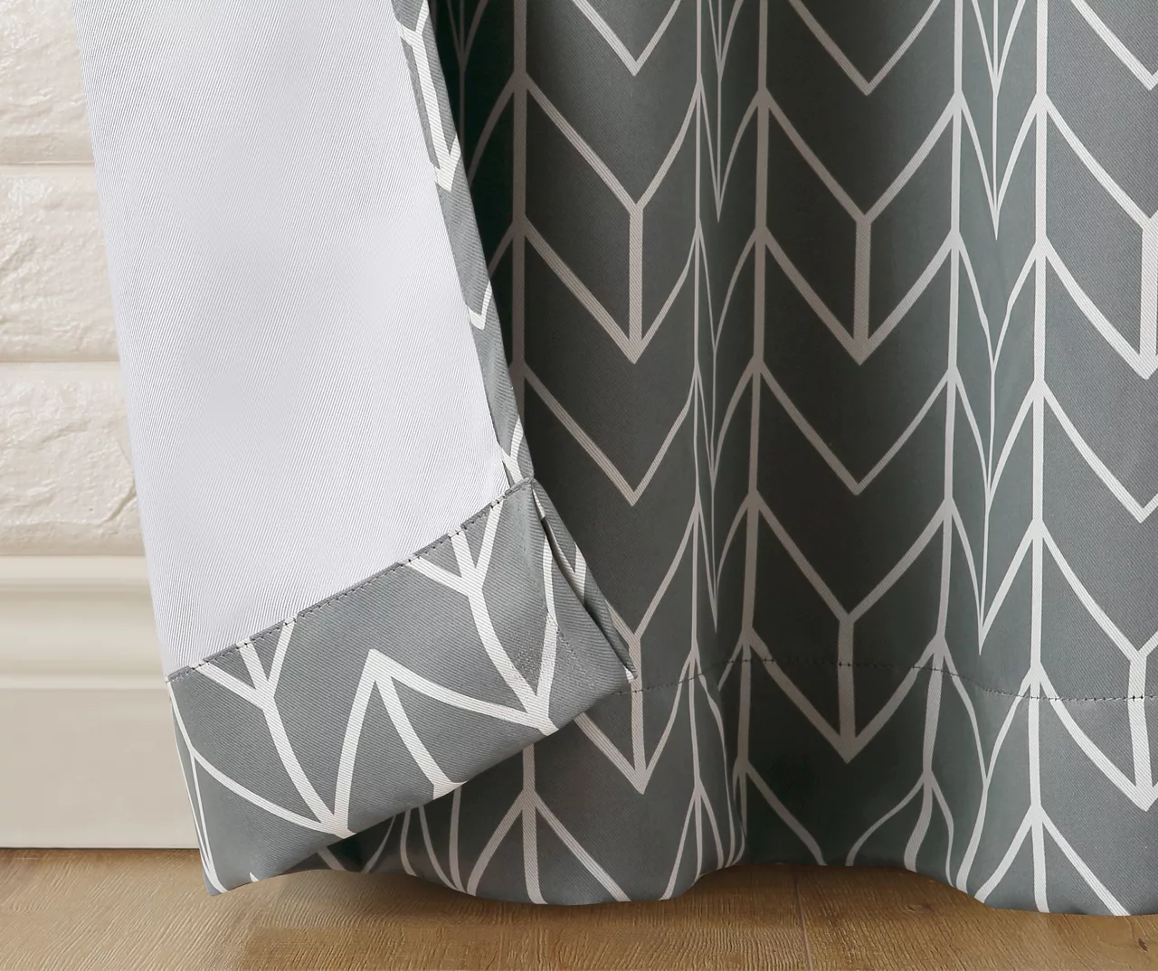 Sun Zero Ashwood Chevron Blackout Grommet Curtain Panel 12 Sun Zero Ashwood Chevron Blackout Grommet Curtain Panel - Image 10