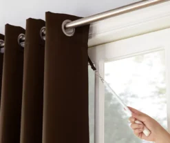 Loretta Chocolate Blackout Grommet Curtain Panel, (84") -DHP Sales Store 810518432 1 1