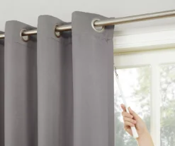 Loretta Gray Blackout Grommet Curtain Panel, (84") -DHP Sales Store 810518440 1 1