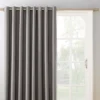 Loretta Gray Blackout Grommet Curtain Panel, (84") 2 Loretta Gray Blackout Grommet Curtain Panel, (84") -DHP Sales Store 810518440 1