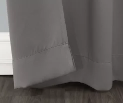 Loretta Gray Blackout Grommet Curtain Panel, (84") -DHP Sales Store 810518440 2