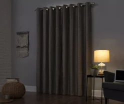 Wilbon Taupe & Cocoa Blackout Curtain Panel, (84") -DHP Sales Store 810518490 1