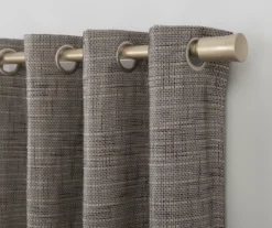 Wilbon Taupe & Cocoa Blackout Curtain Panel, (84") -DHP Sales Store 810518490 2