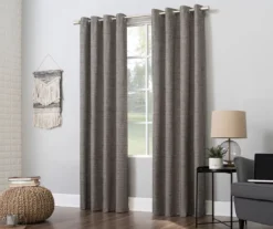 Wilbon Taupe & Cocoa Blackout Curtain Panel, (84") -DHP Sales Store 810518490 4