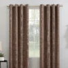 Wilbon Russet Linen Blackout Curtain Panel, (84") -DHP Sales Store 810518492 1