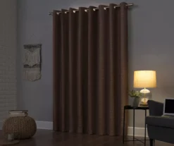 Wilbon Russet Linen Blackout Curtain Panel, (96") 12 Wilbon Russet Linen Blackout Curtain Panel, (96") -DHP Sales Store 810518493 1 1