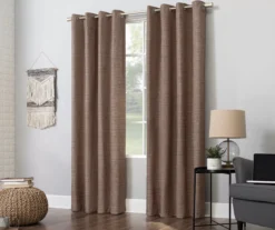 Wilbon Russet Linen Blackout Curtain Panel, (96") 15 Wilbon Russet Linen Blackout Curtain Panel, (96") -DHP Sales Store 810518493 4