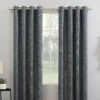 Wilbon Navy Denim Blackout Grommet Curtain Panel, (96") -DHP Sales Store 810518494 1