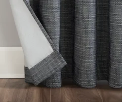 Wilbon Navy Denim Blackout Grommet Curtain Panel, (96") 16 Wilbon Navy Denim Blackout Grommet Curtain Panel, (96") -DHP Sales Store 810518494 5