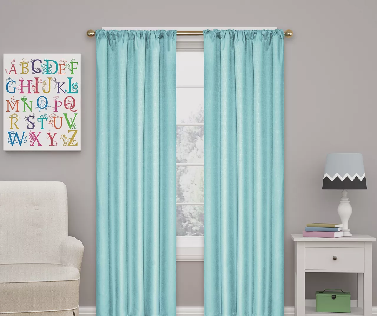 Eclipse Kendall Blackout Rod Pocket Curtain Panel 10 Eclipse Kendall Blackout Rod Pocket Curtain Panel - Image 8