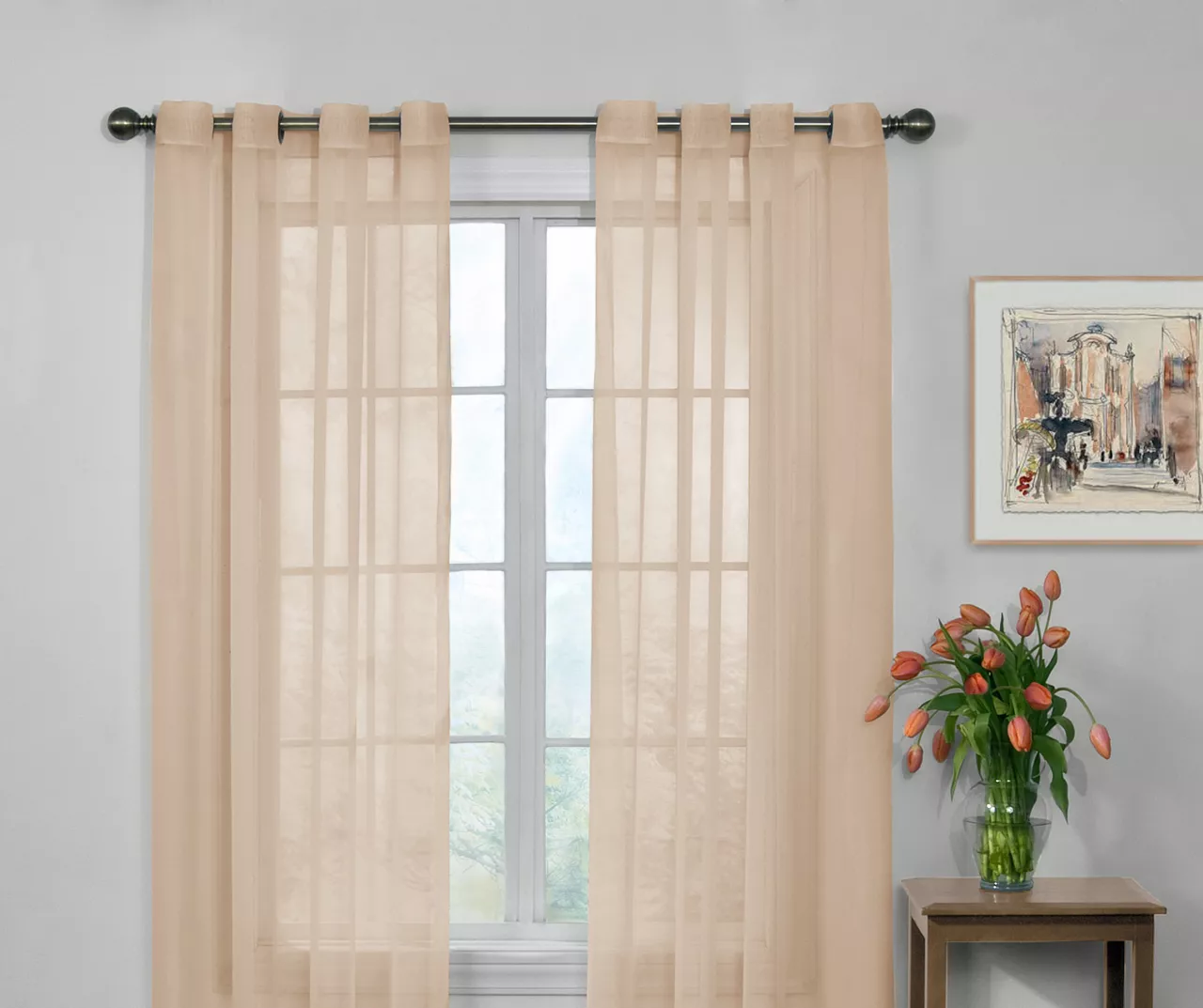 Arm & Hammer Curtain Fresh Sheer Grommet Curtain Panel 5 Arm & Hammer Curtain Fresh Sheer Grommet Curtain Panel - Image 3