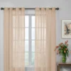 Curtain Fresh Latte Sheer Grommet Curtain Panel, (63") 1 Curtain Fresh Latte Sheer Grommet Curtain Panel, (63") -DHP Sales Store 810519496 810519498 810519495 810519546 810519509 1 3