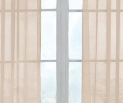 Curtain Fresh Latte Sheer Grommet Curtain Panel, (95") -DHP Sales Store 810519496 810519498 810519495 810519546 810519509 2 1