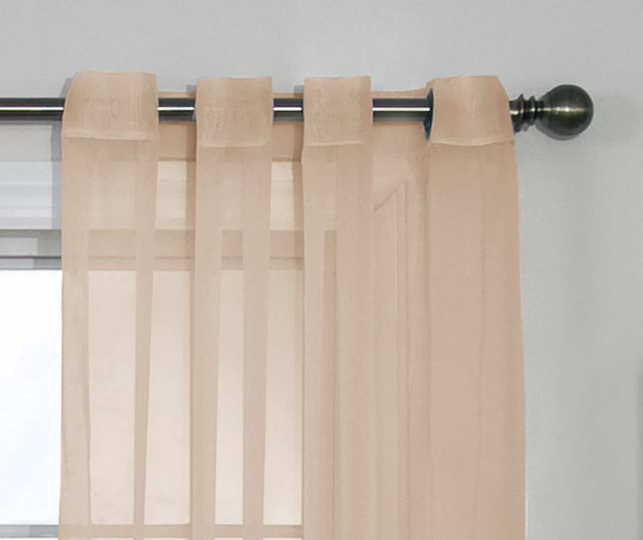 Curtain Fresh Latte Sheer Grommet Curtain Panel, (108") 5 Curtain Fresh Latte Sheer Grommet Curtain Panel, (108") - Image 3