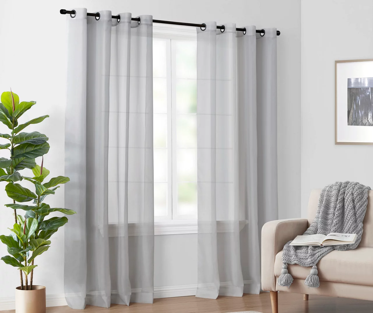 Arm & Hammer Curtain Fresh Sheer Grommet Curtain Panel 12 Arm & Hammer Curtain Fresh Sheer Grommet Curtain Panel - Image 10