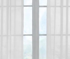 Curtain Fresh White Sheer Grommet Curtain Panel, (108") -DHP Sales Store 810519504 810519497 810519506 810519499 810519507 3 3