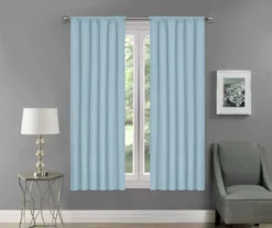 Eclipse Kendall Blackout Rod Pocket Curtain Panel 24 Eclipse Kendall Blackout Rod Pocket Curtain Panel -DHP Sales Store 810519513 810519512 810519511 810519510 1