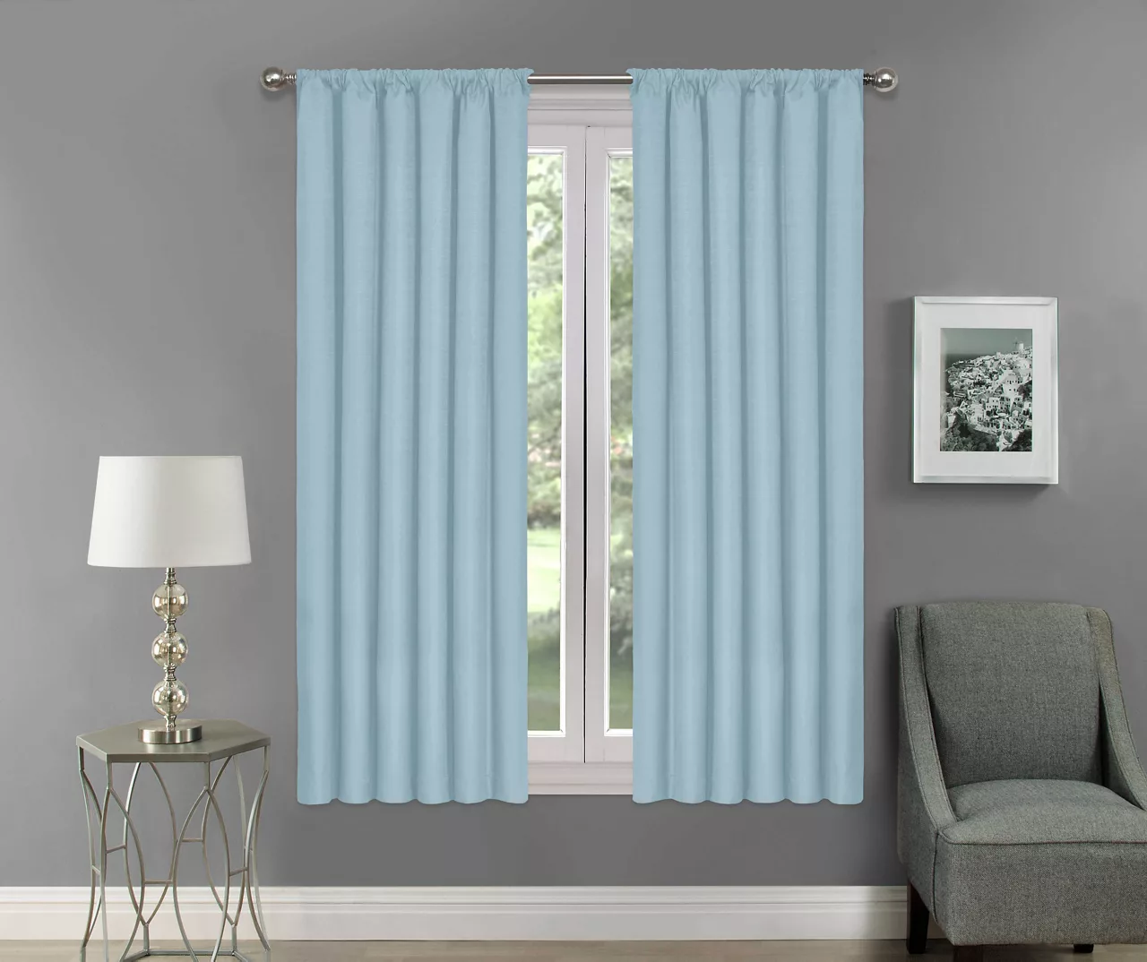 Eclipse Kendall Blackout Rod Pocket Curtain Panel 5 Eclipse Kendall Blackout Rod Pocket Curtain Panel - Image 3