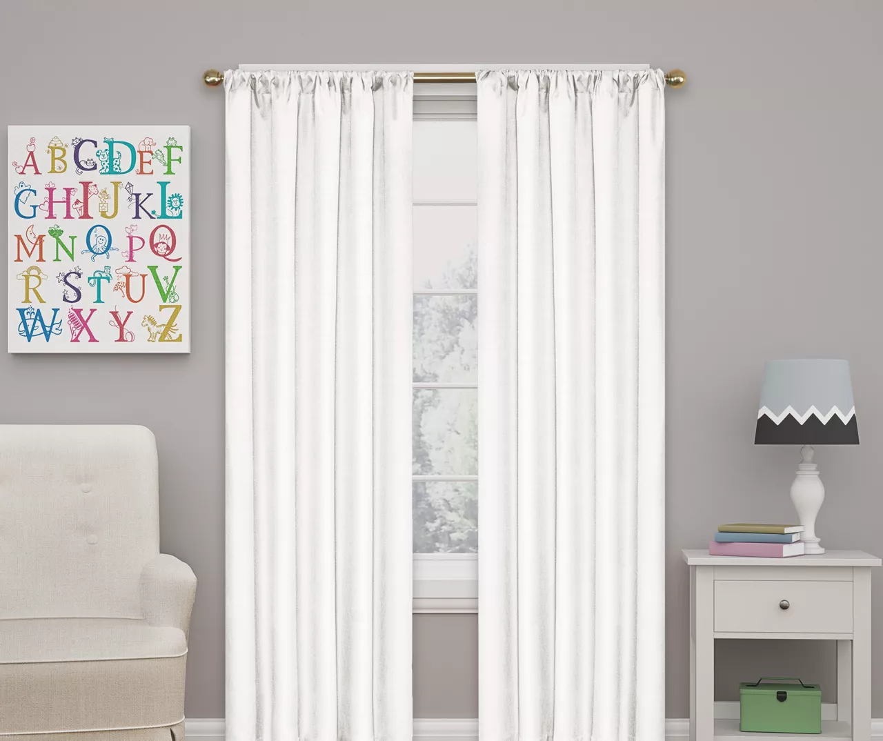 Eclipse Kendall Blackout Rod Pocket Curtain Panel 3 Eclipse Kendall Blackout Rod Pocket Curtain Panel