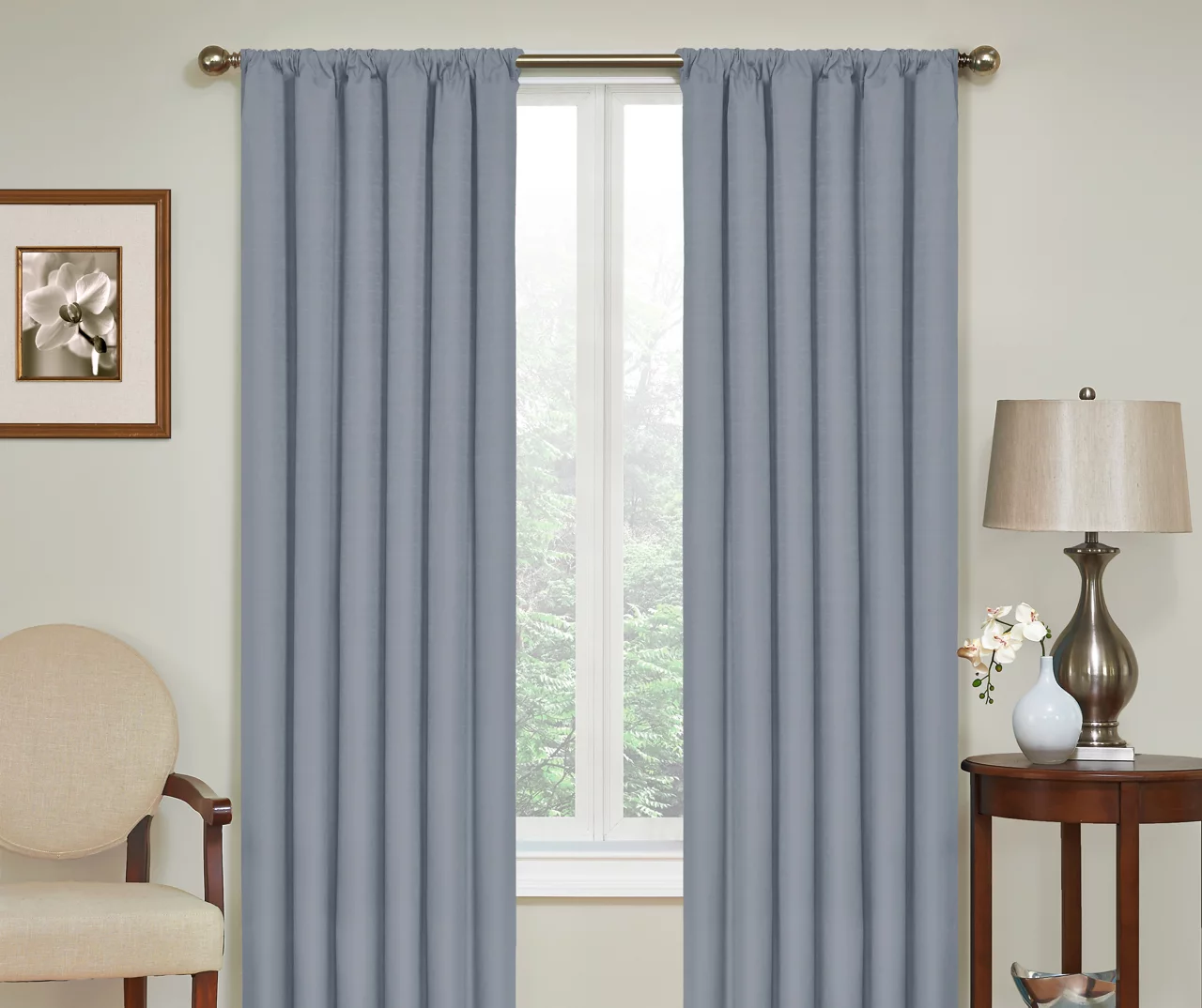 Eclipse Kendall Blackout Rod Pocket Curtain Panel 6 Eclipse Kendall Blackout Rod Pocket Curtain Panel - Image 4