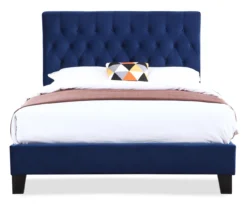 Decatur Navy Twin Upholstered Bed -DHP Sales Store 810519977 1