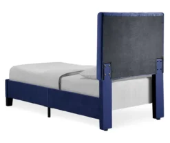 Decatur Navy Twin Upholstered Bed -DHP Sales Store 810519977 10