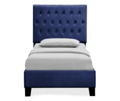 Decatur Navy Twin Upholstered Bed -DHP Sales Store 810519977 6
