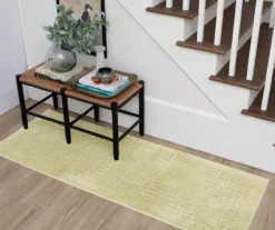 Vista Sage Embossed Grid Bath Rug, (2' 2" X 6') -DHP Sales Store 810521456 6