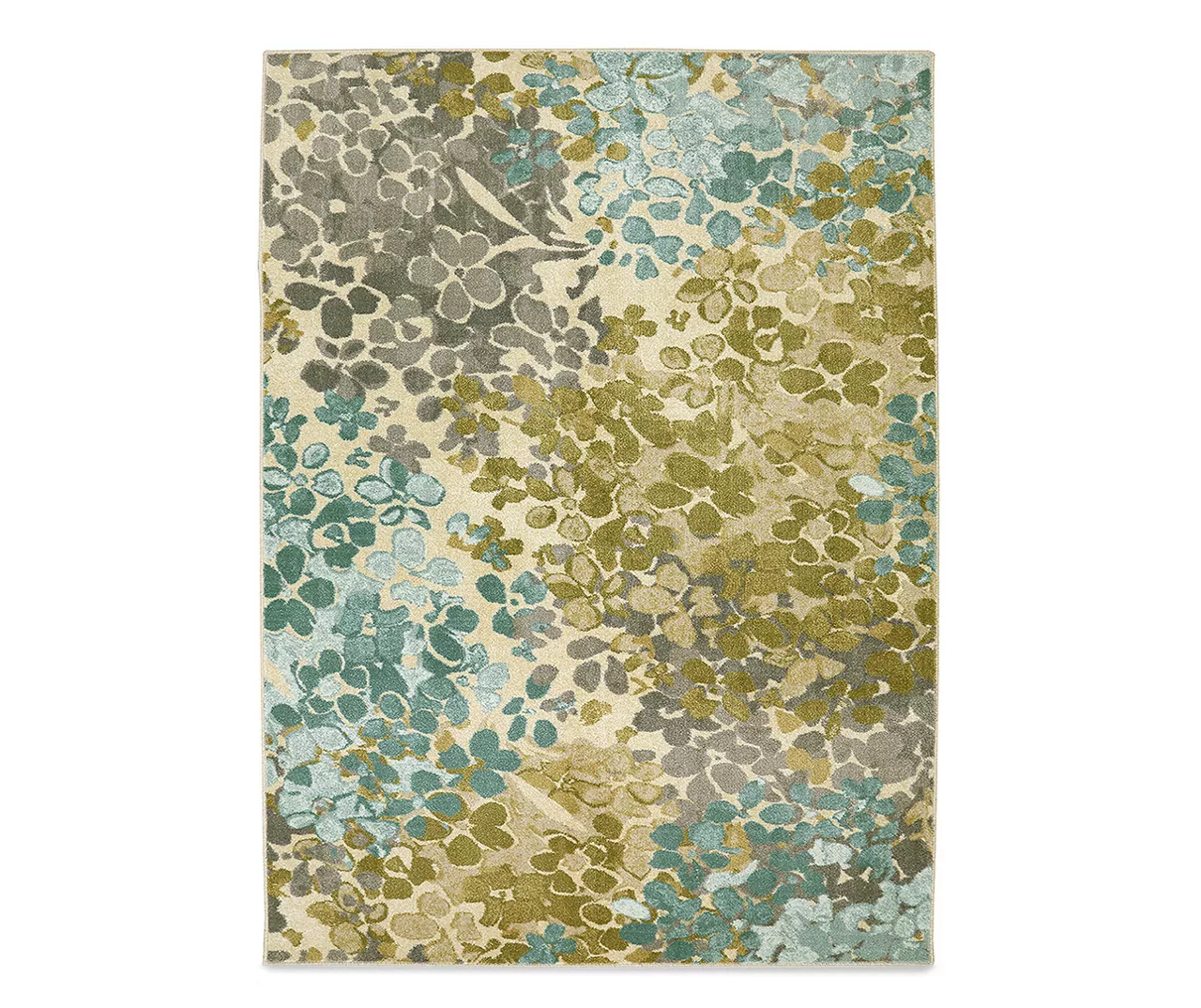 Radiance Aqua Floral Area Rug, (7'6" X 10') 3 Radiance Aqua Floral Area Rug, (7'6" X 10')