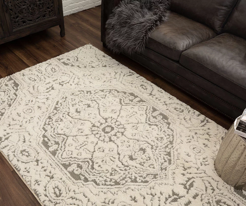 Francesca Light Gray Area Rug, (8' X 10') 4 Francesca Light Gray Area Rug, (8' X 10') - Image 2