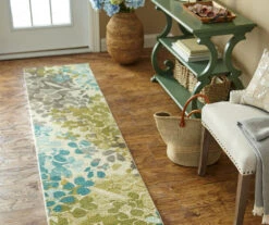 Radiance Aqua Floral Runner, (2' X 8') -DHP Sales Store 810521796 1
