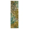 Radiance Aqua Floral Runner, (2' X 8') 2 Radiance Aqua Floral Runner, (2' X 8') -DHP Sales Store 810521796