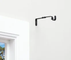 Legacy Black Adjustable Curtain Rod Brackets, 2-Pack -DHP Sales Store 810524279 7