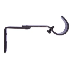 Legacy Brown-Black Adjustable Curtain Rod Brackets, 2-Pack -DHP Sales Store 810524291 4