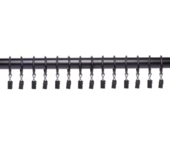 Legacy Brown & Black Curtain Rod Clip Rings, 14-Pack 7 Legacy Brown & Black Curtain Rod Clip Rings, 14-Pack -DHP Sales Store 810524293 2