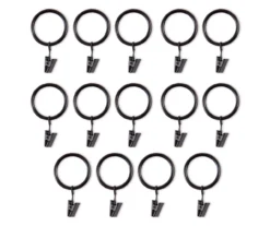Legacy Brown & Black Curtain Rod Clip Rings, 14-Pack 8 Legacy Brown & Black Curtain Rod Clip Rings, 14-Pack -DHP Sales Store 810524293 3