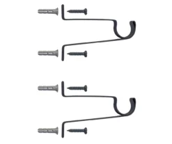 Lana Black 5/8" Ball-Finial Curtain Rod, (28"-48") -DHP Sales Store 810524304 3