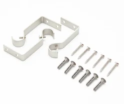 Cersei Brushed Nickel 5/8" Steel Decorative Curtain Rod, (66" - 120") 6 Cersei Brushed Nickel 5/8" Steel Decorative Curtain Rod, (66" - 120") -DHP Sales Store 810524327 2