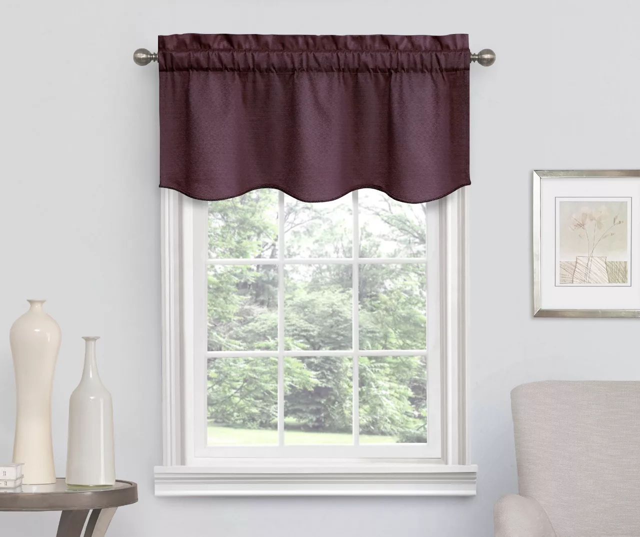 Eclipse Plum Canova Room Darkening Thermal Valance 5 Eclipse Plum Canova Room Darkening Thermal Valance - Image 3