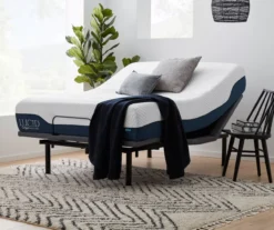 Lucid Comfort Collection 12" Hybrid Gel Memory Foam Mattress & Adjustable Bed Base Set