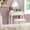 Antique White 2-Piece Mirror Vanity Set 2 Antique White 2-Piece Mirror Vanity Set -DHP Sales Store 810527351 1
